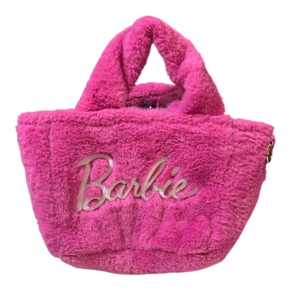 Barbie x Skinny Dip Pink Faux Fur Mini Clutch Handbag